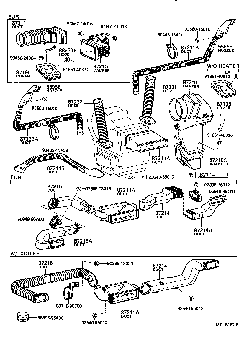 55905-95702 KNOB, HEATER CONTROL LEVER product image