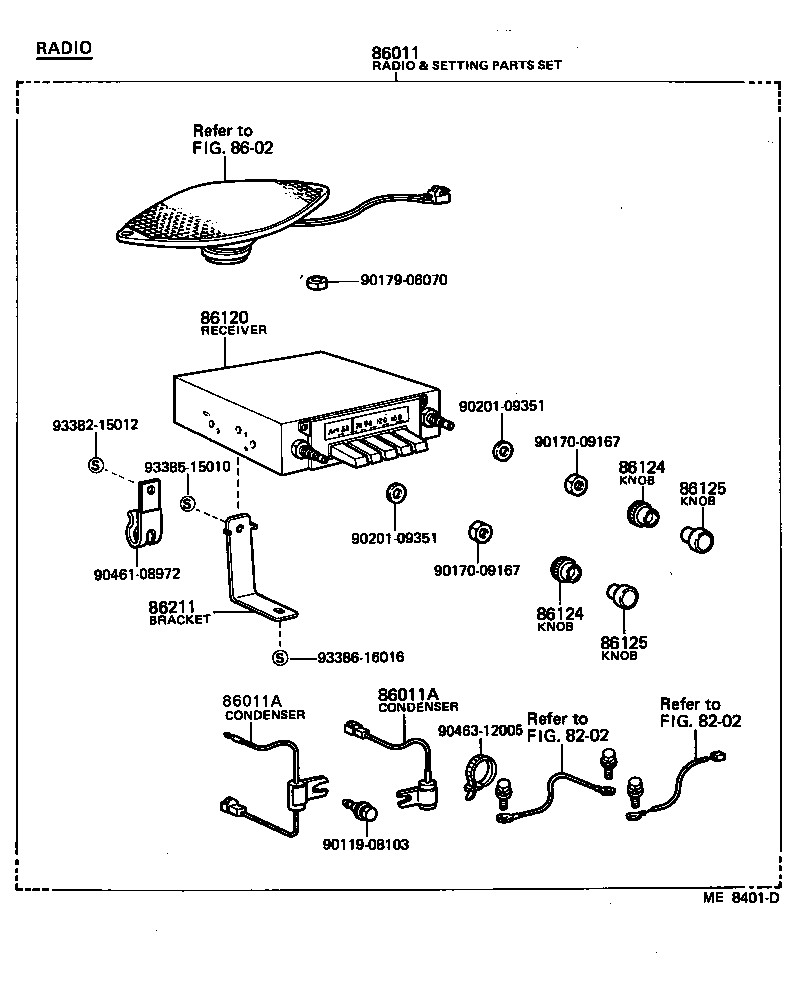 86212-95701 BRACKET, RADIO, NO.2 product image