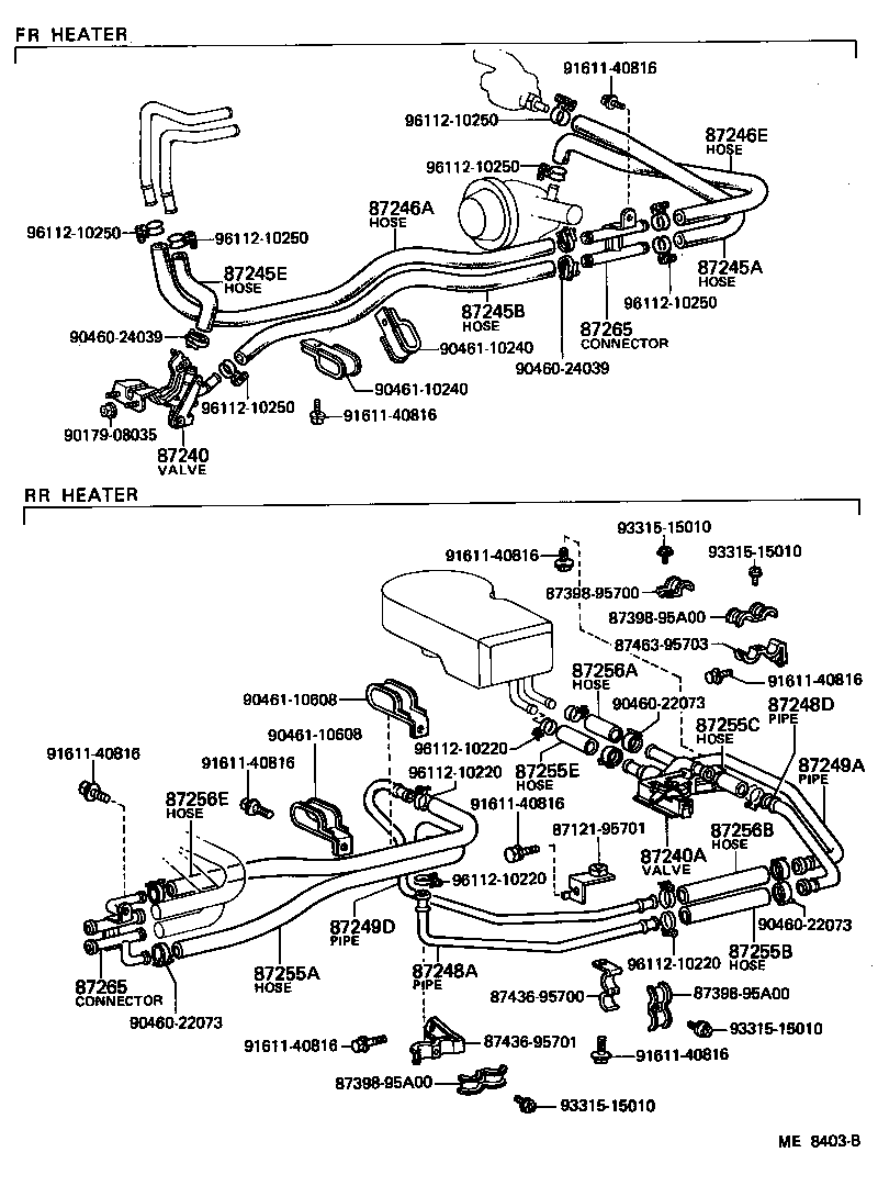 87240-95700 VALVE ASSY, HEATER WATER product image