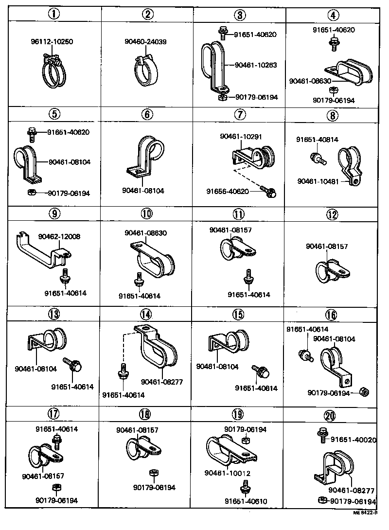 87209-36210 HOSE, REAR HEATER WATER OUTLET, E (TO ENGINE) product image