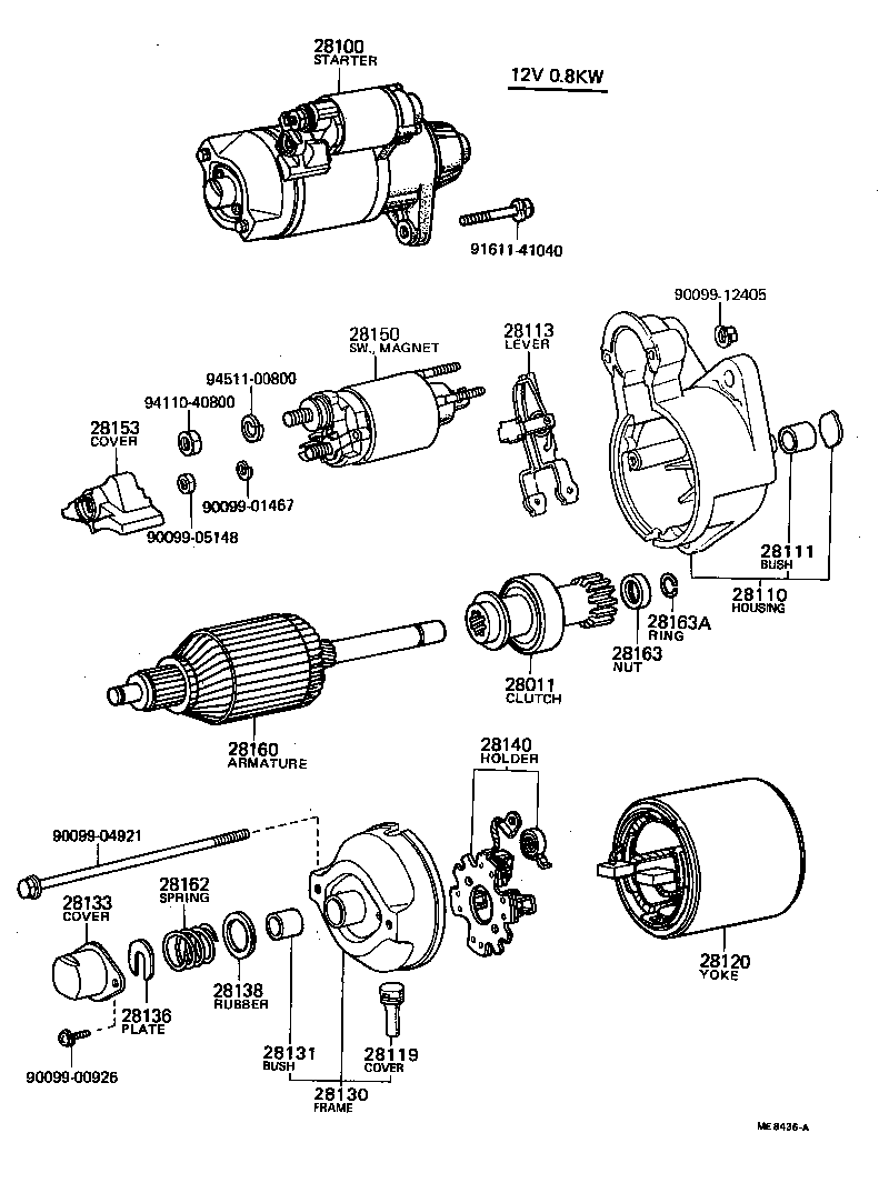 28150-26100 SWITCH ASSY, MAGNET STARTER product image