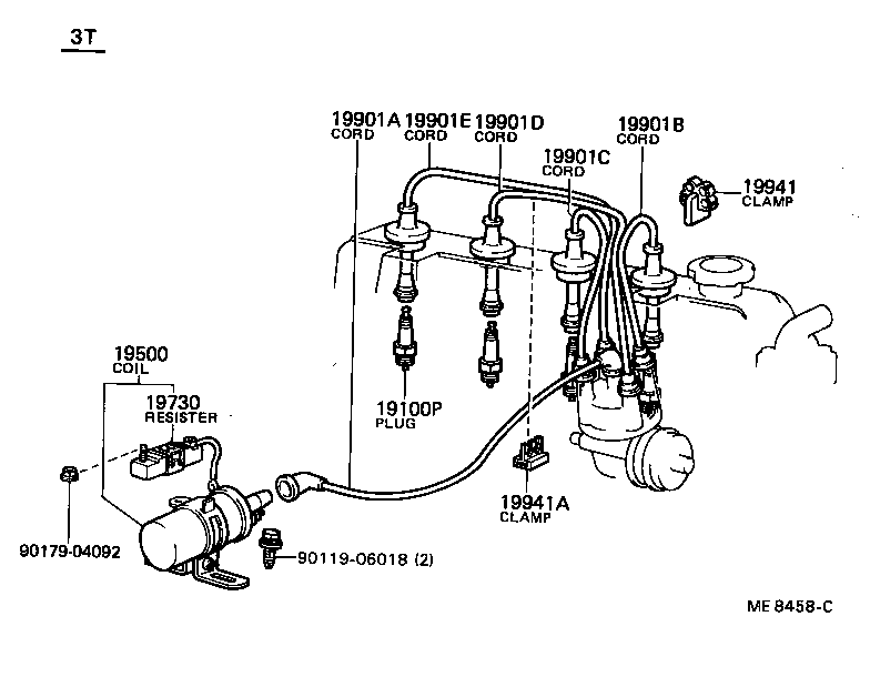 19871-54010 CONNECTOR, GLOW PLUG NO.1 product image