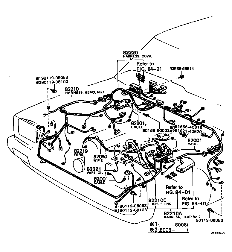 82050-16120 WIRE ASSY, ENGINE product image