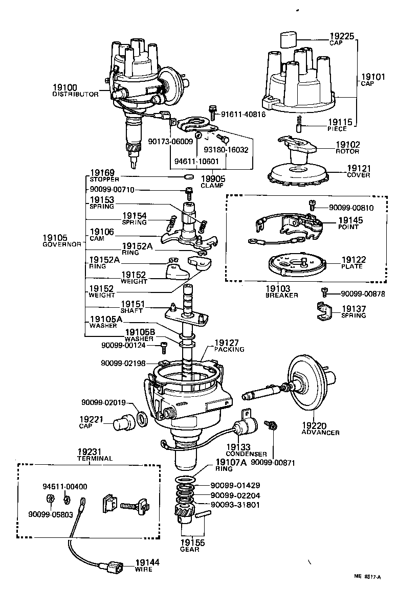 19195-31031 GEAR, SPIRAL, DISTRIBUTOR product image