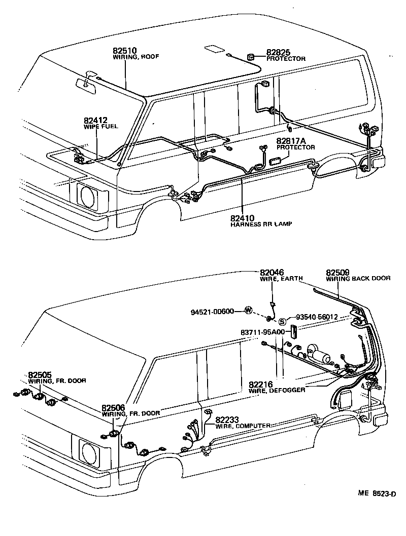 82403-95700 WIRE, FUEL GAGE product image