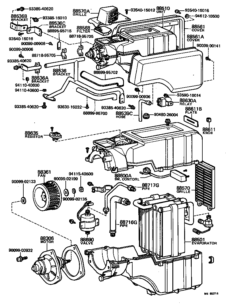 88605-95705 HARNESS SUB-ASSY, COOLER WIRING, NO.1 product image