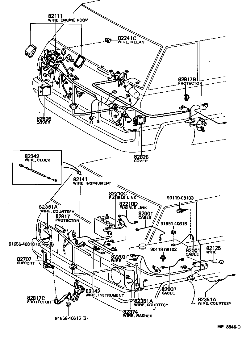 82403-95702 WIRE, FUEL GAGE product image