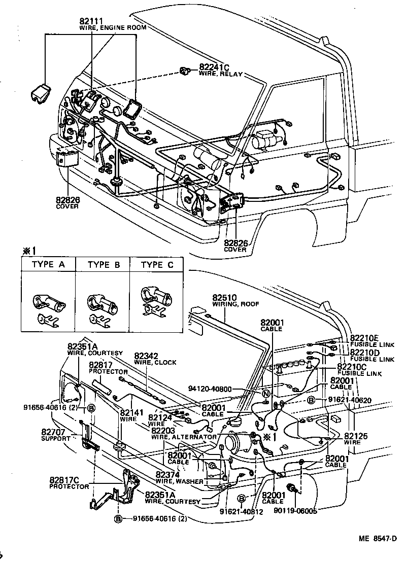 82403-95702 WIRE, FUEL GAGE product image