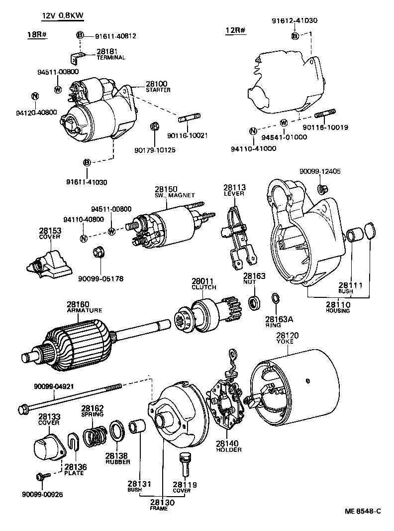 28100-54100 STARTER ASSY product image