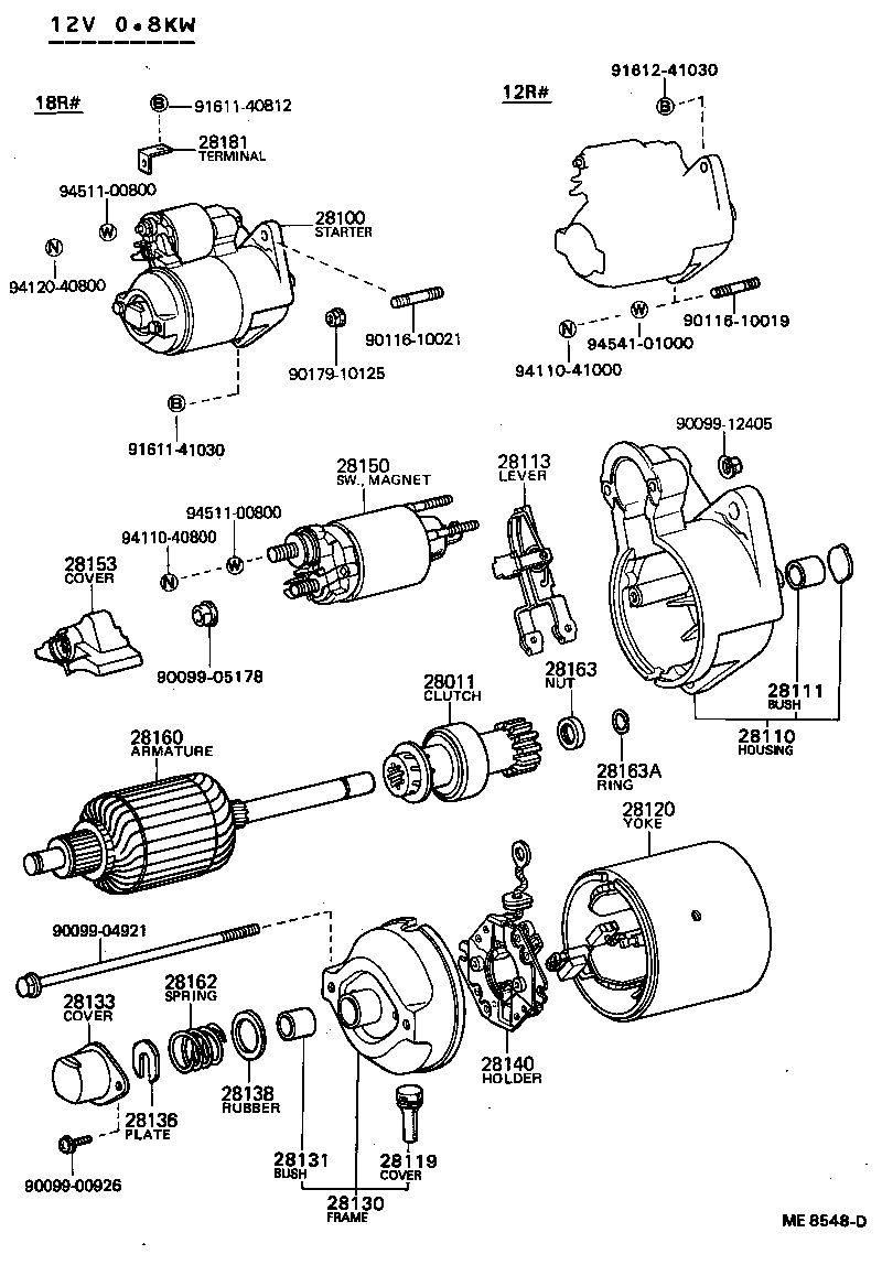 28150-54022 SWITCH ASSY, MAGNET STARTER product image