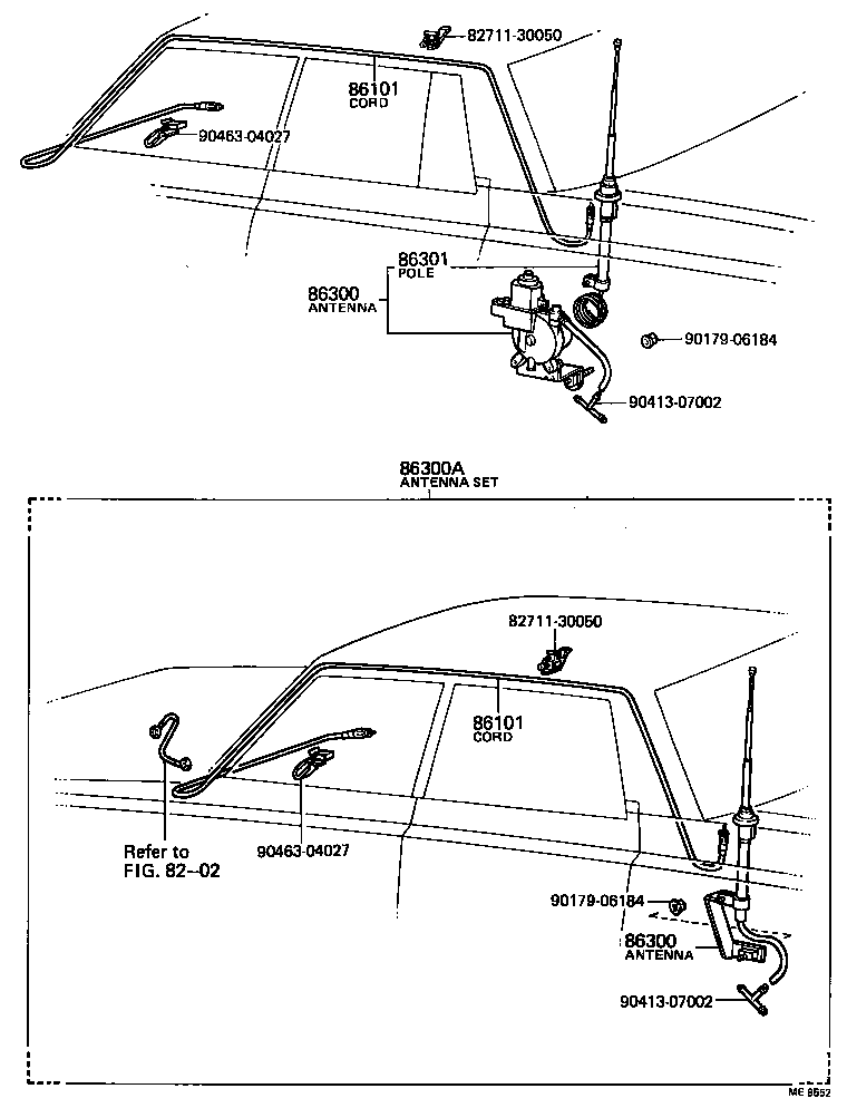 86101-91702 CORD SUB-ASSY, ANTENNA product image