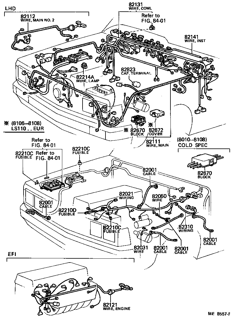 82081-30050 WIRING ASSY, DOOR LOCK product image