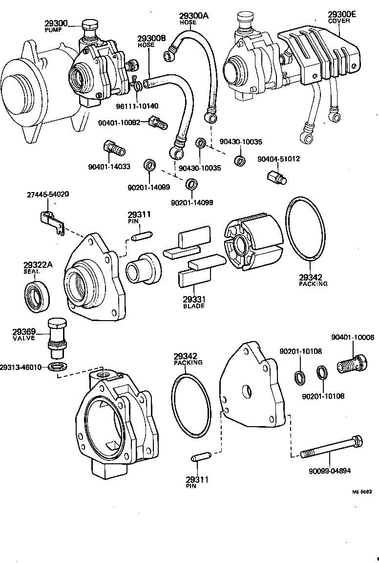 29300-54021 PUMP ASSY, VACUUM product image