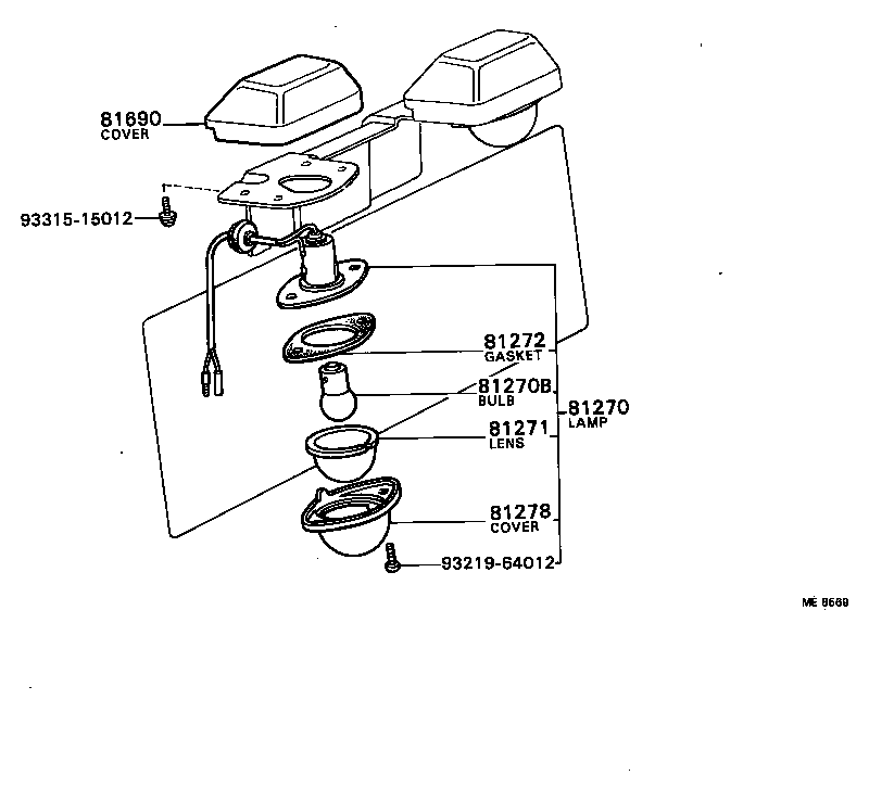 81272-87601 GASKET, LICENSE PLATE LAMP LENS product image