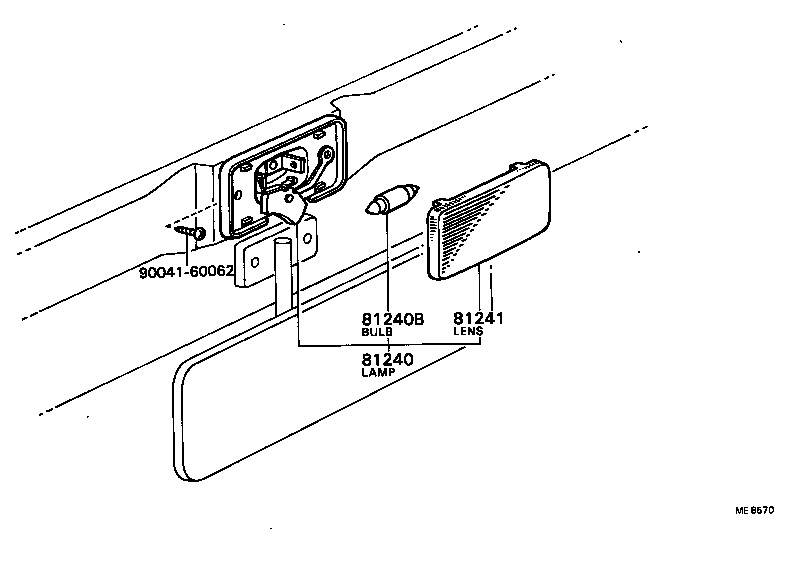 81241-87601 LENS, ROOM LAMP, NO.1 product image
