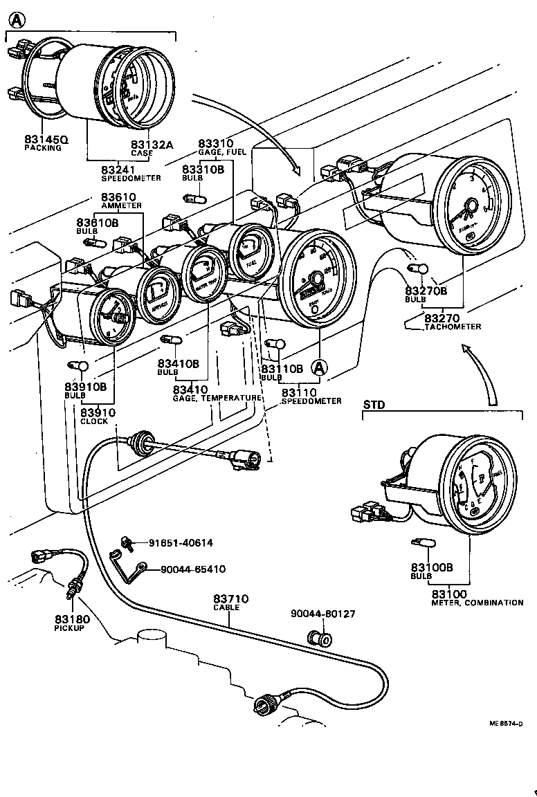 83104-87612 METER SUB-ASSY, SPEED product image
