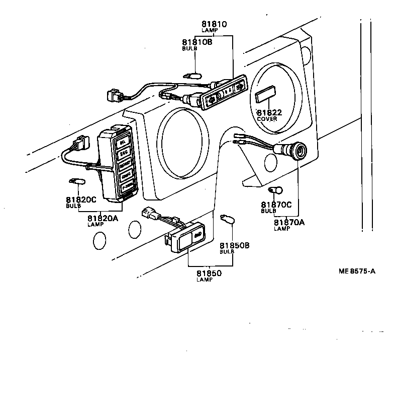 81870-87601 LAMP ASSY, TIMING BELT WARNING product image