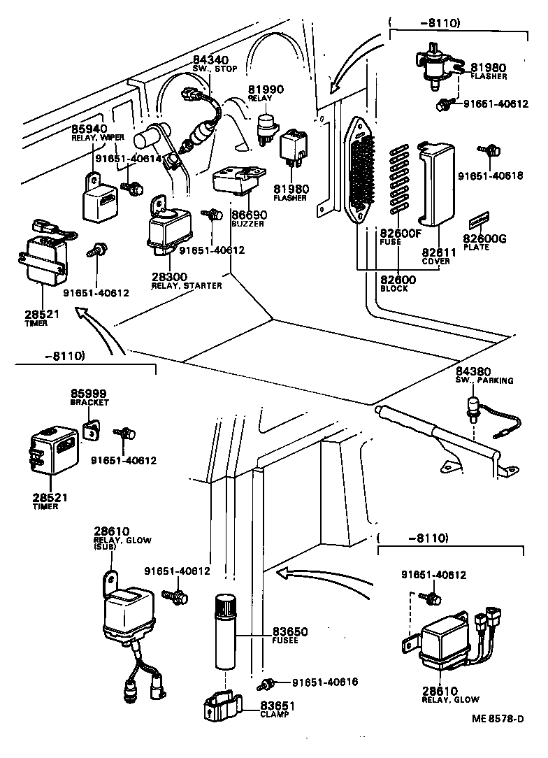 87123-87604 KNOB, HEATER BLOWER SWITCH product image