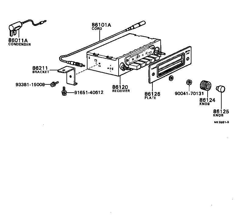 86101-87602 CORD SUB-ASSY, ANTENNA, NO.1 product image