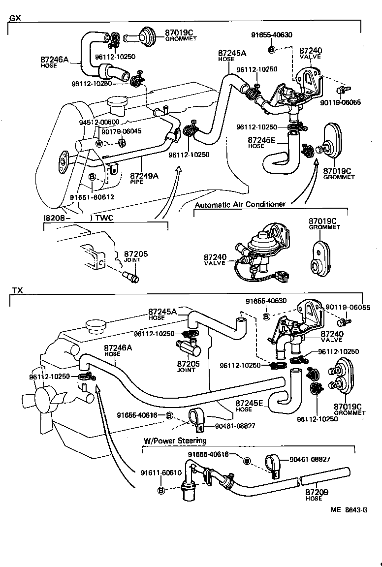 88670-22010 VALVE ASSY, HEATER WATER product image