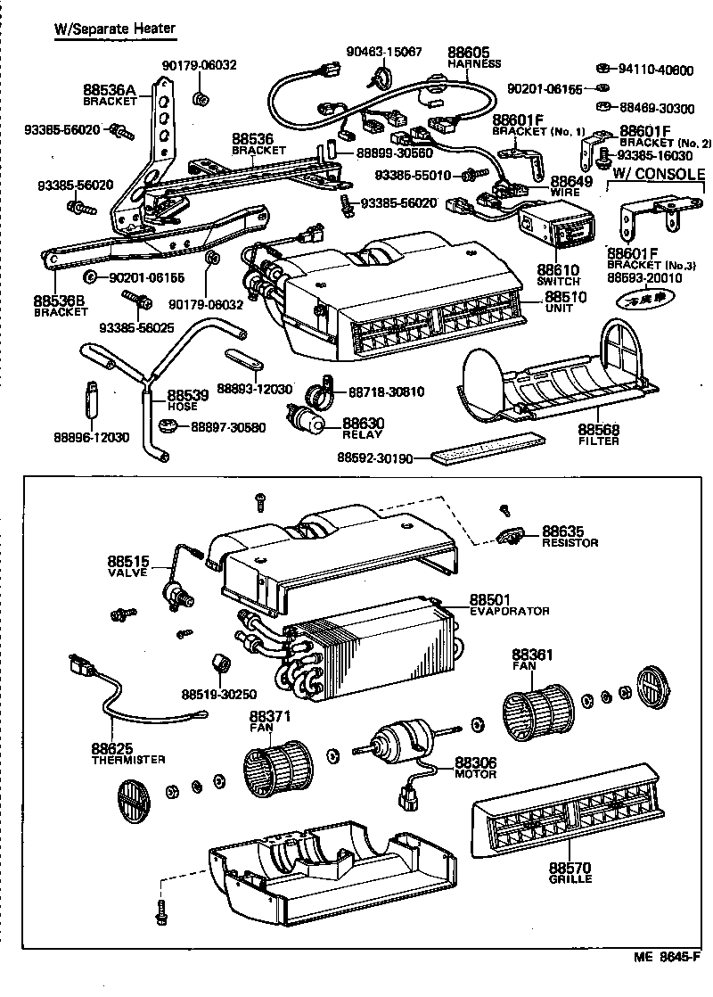 88608-30280 HARNESS SUB-ASSY, COOLER WIRING, NO.1 product image
