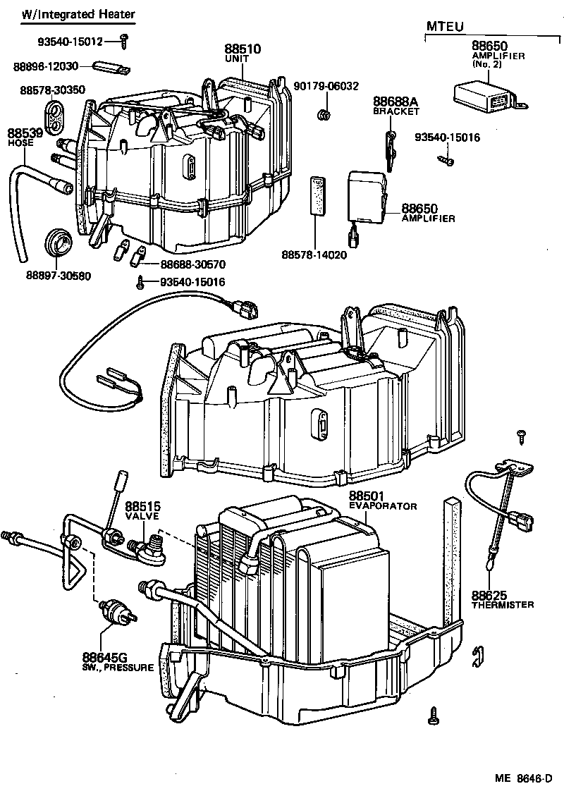 88608-30280 HARNESS SUB-ASSY, COOLER WIRING, NO.1 product image