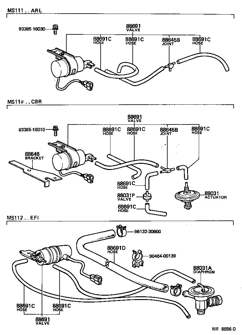 88690-30360 VALVE, MAGNET (FOR IDLE UP DEVICE) product image