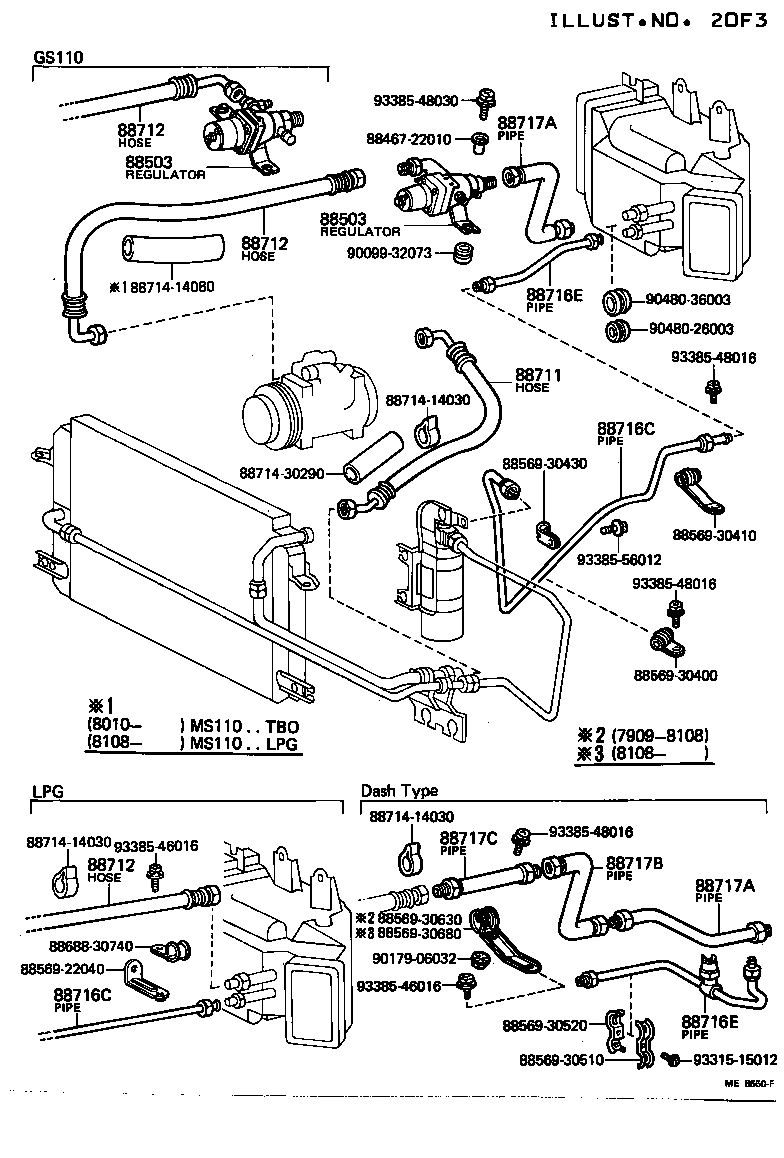 88569-30620 BRACKET, COOLER REFRIGERANT HOSE, NO.2 product image