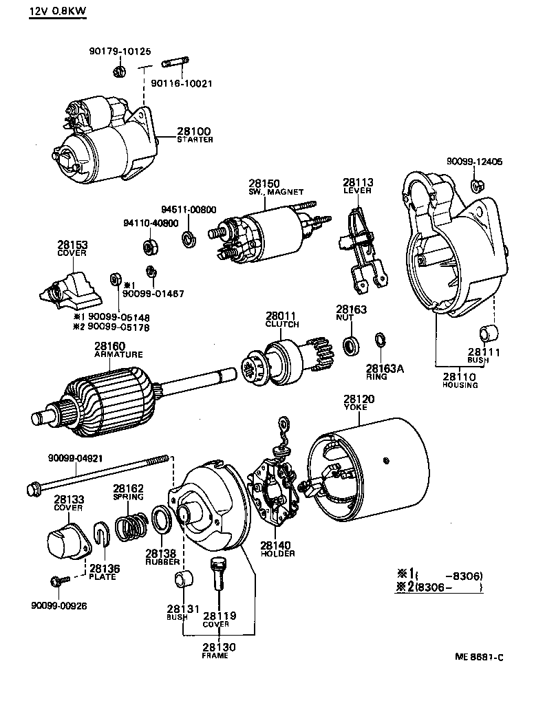 28100-47040 STARTER ASSY product image