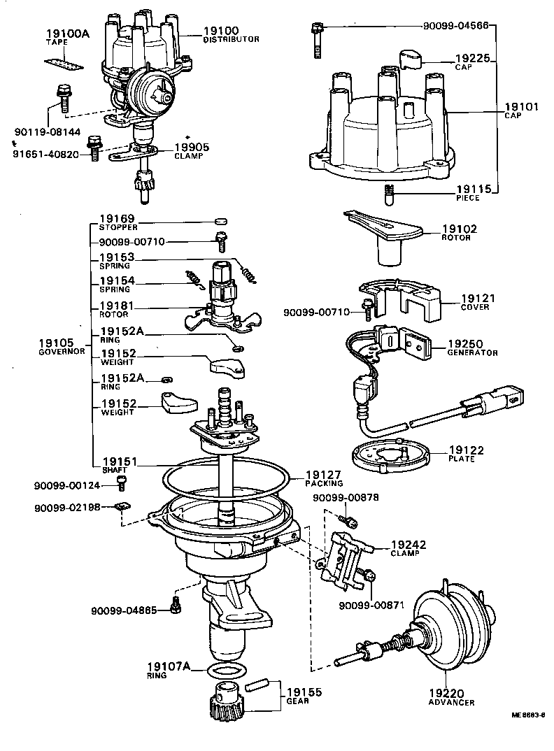 19250-45190 GENERATOR ASSY, SIGNAL product image