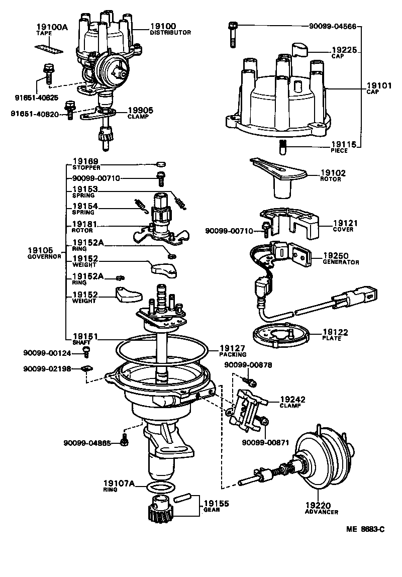 19300-70010 SENSOR ASSY, CAM POSITION product image