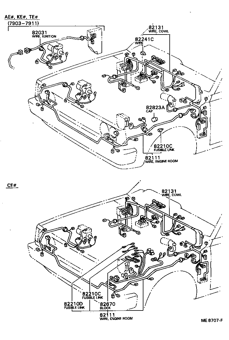 82031-12460 WIRE SUB-ASSY, IGNITION COIL product image