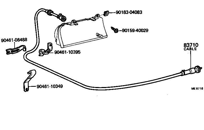 83145-95F19 LENS, METER, NO.2 product image