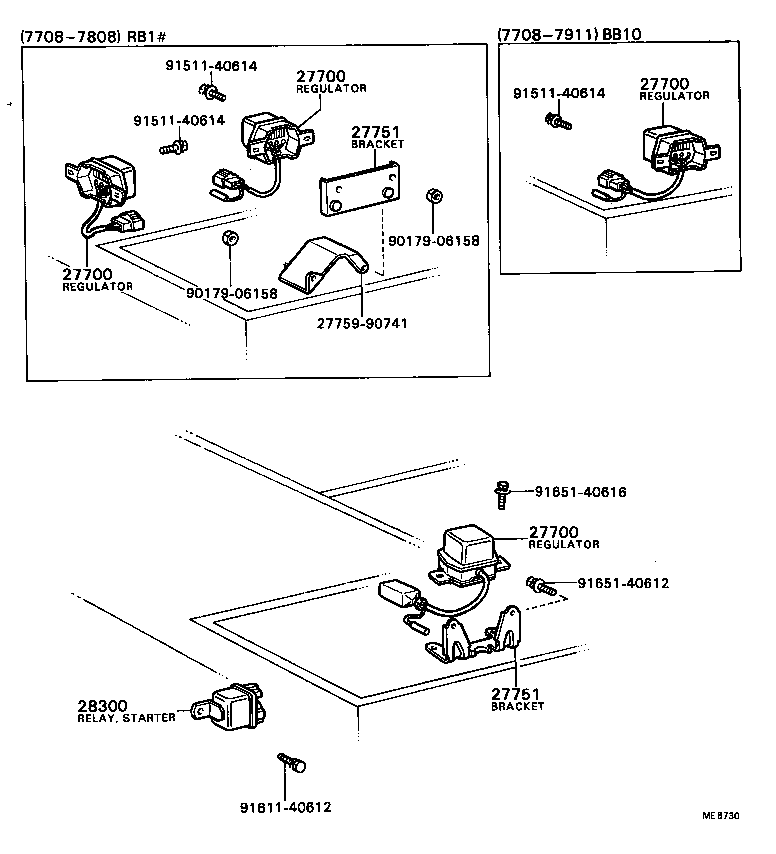 27751-57010 BRACKET, GENERATOR REGULATOR product image