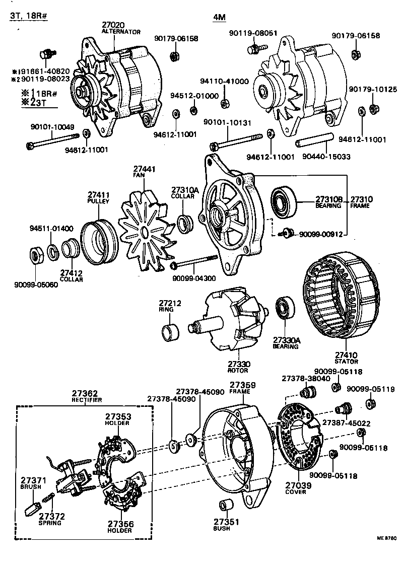 27411-45010 PULLEY, ALTERNATOR product image