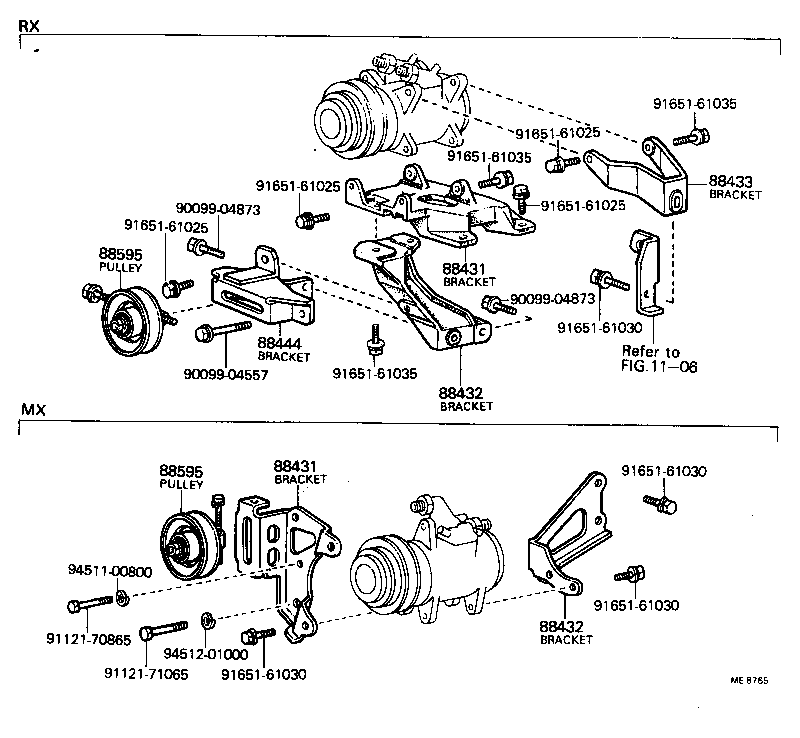 04881-22030 GASKET KIT, COOLER COMPRESSOR OVERHAUL product image