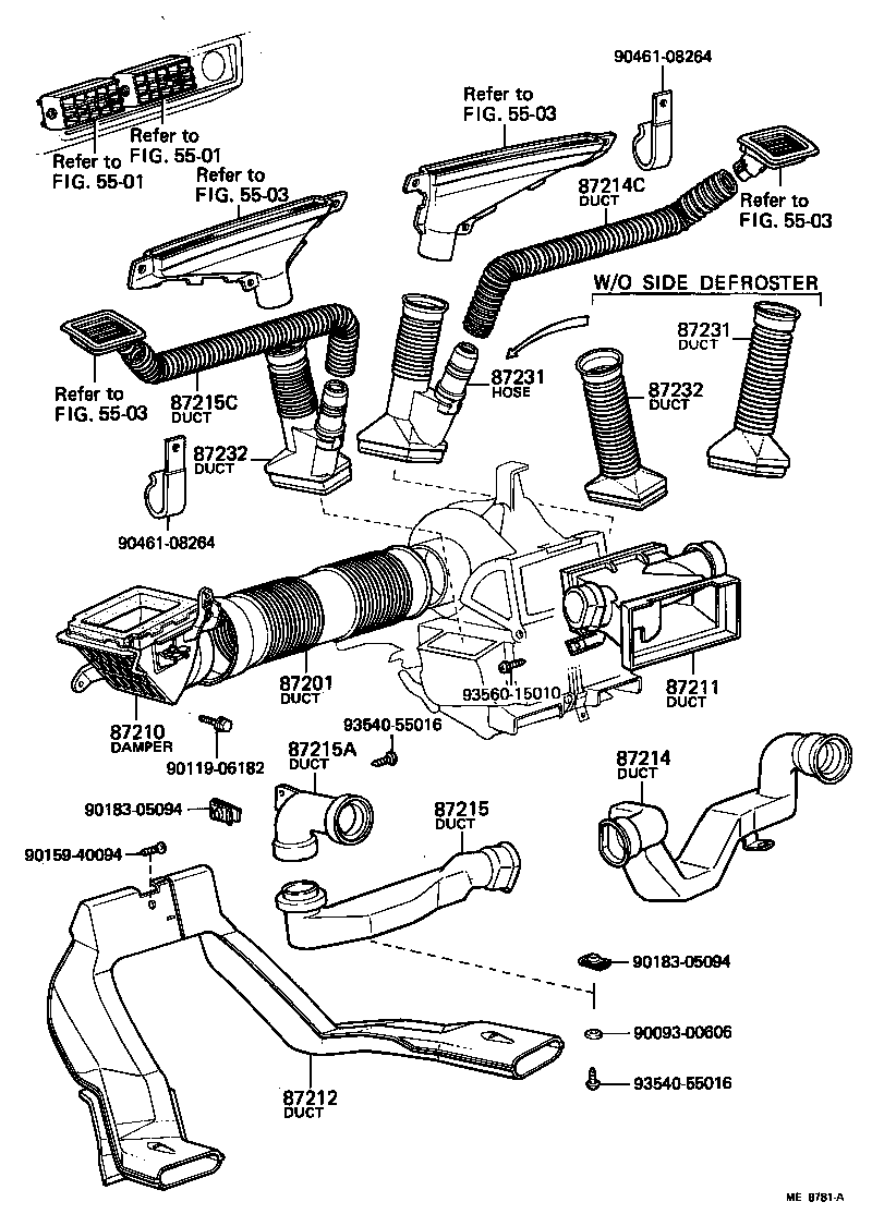 55086-10030 DUCT, AIR, NO.1 product image