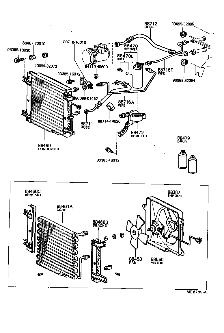 16361-28010 FAN, COOLING (FOR CONDENSER) product image