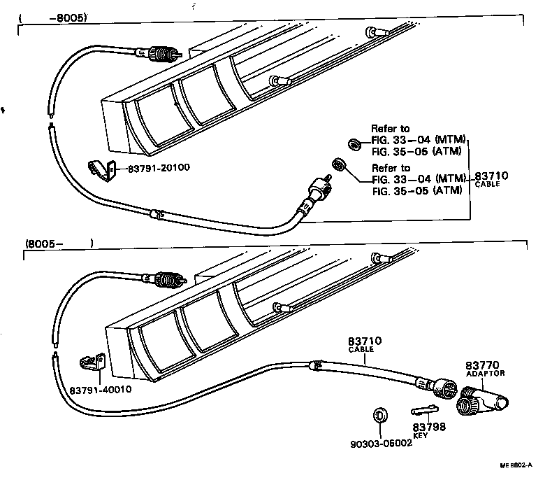 83270-40010 TACHOMETER ASSY, ENGINE product image