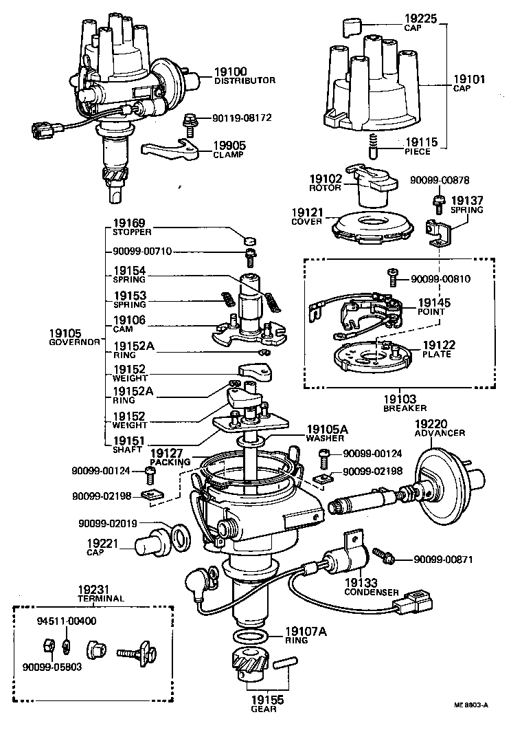 90099-52061 CONDENSER, DISTRIBUTOR product image