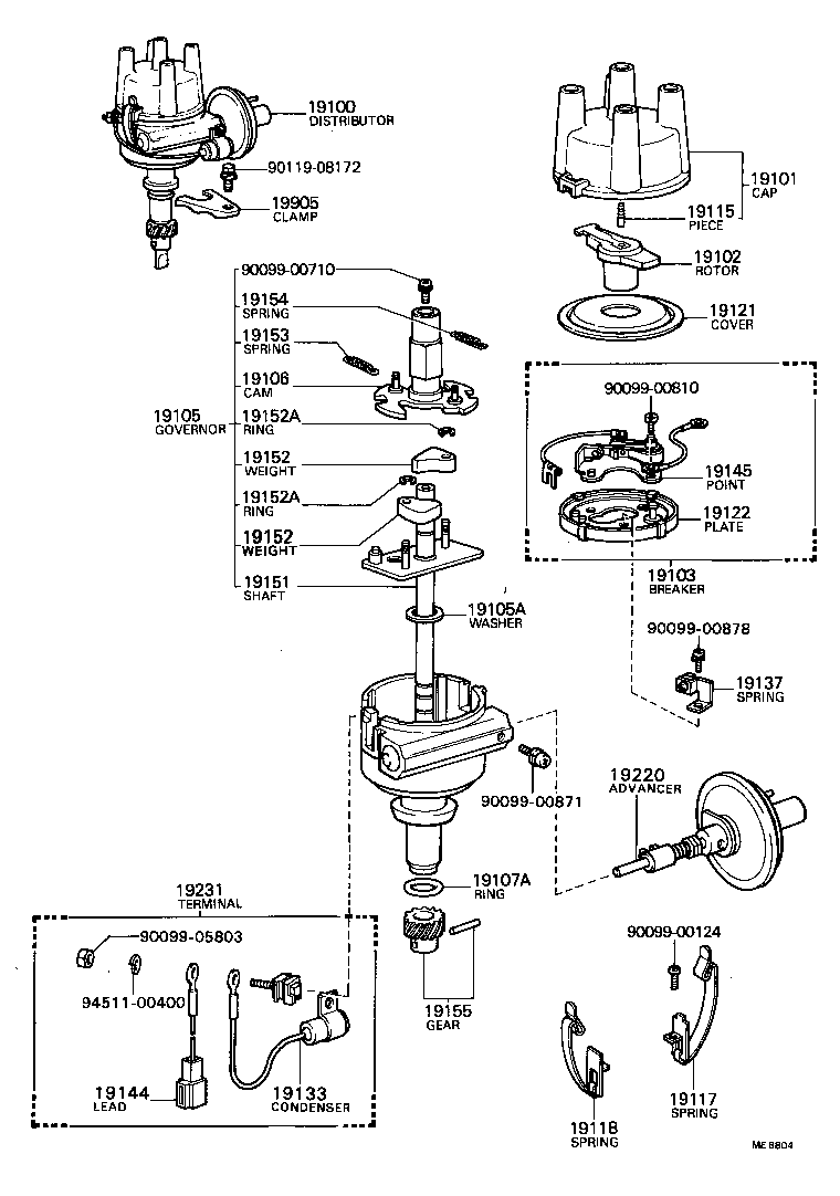 90099-52061 CONDENSER, DISTRIBUTOR product image