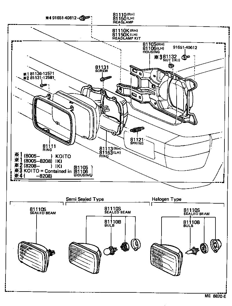 81110-10180 HEADLAMP ASSY, RH product image