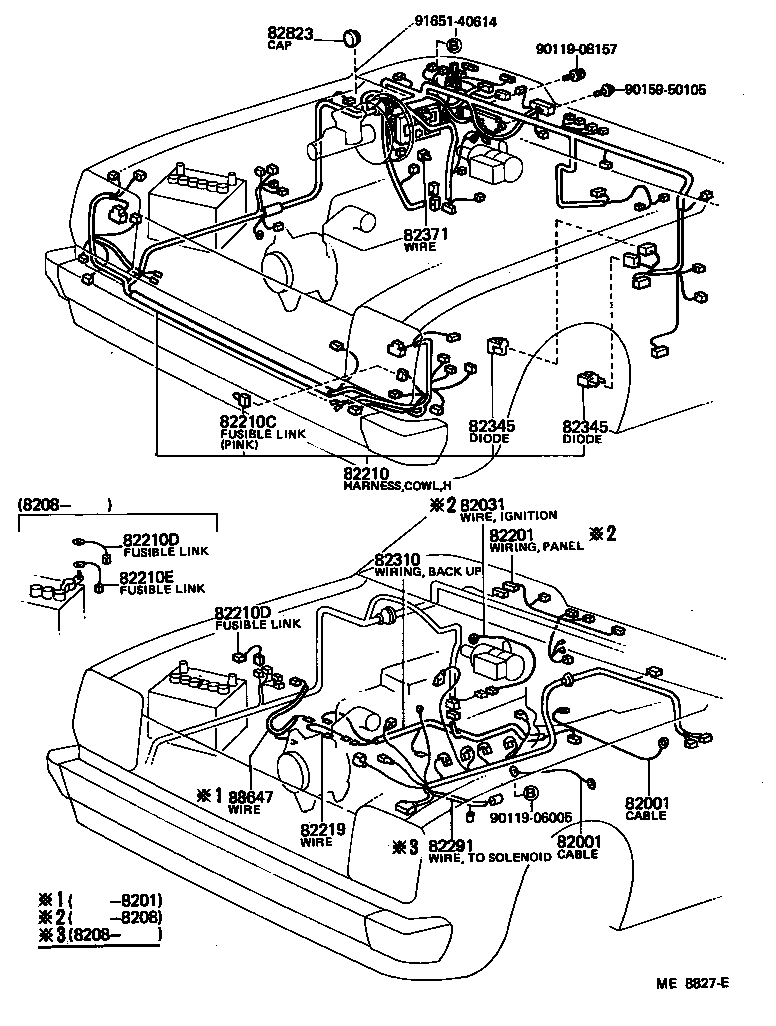 82201-10140 WIRING SUB-ASSY, INSTRUMENT PANEL product image