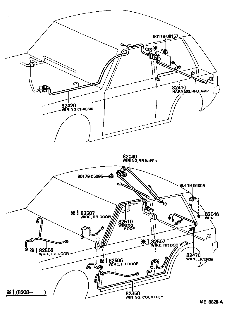 82201-10140 WIRING SUB-ASSY, INSTRUMENT PANEL product image