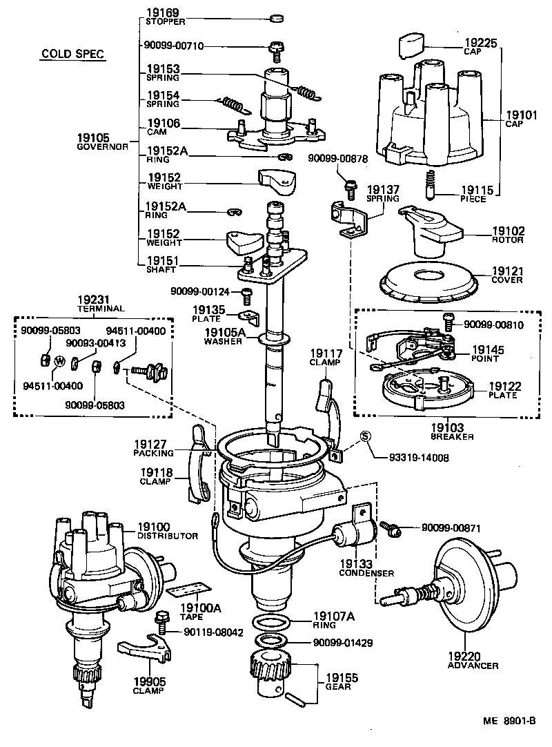 19105-13040 GOVERNOR SUB-ASSY product image