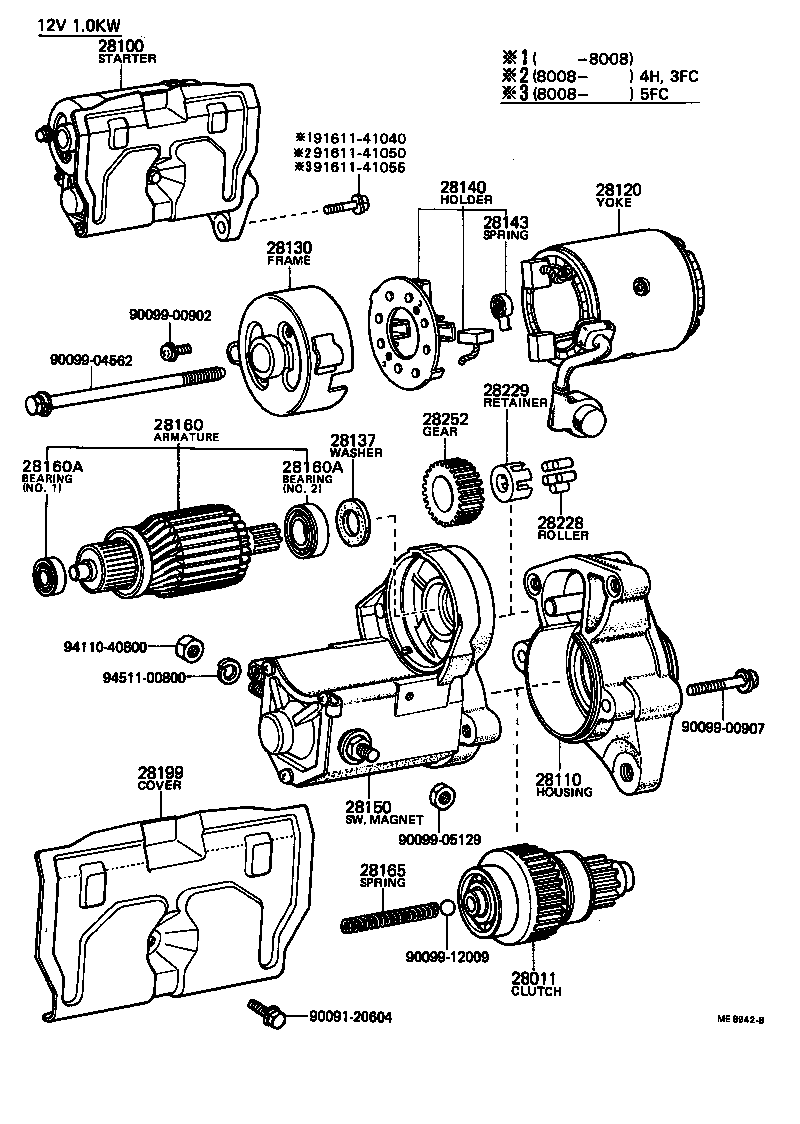 28150-26100 SWITCH ASSY, MAGNET STARTER product image