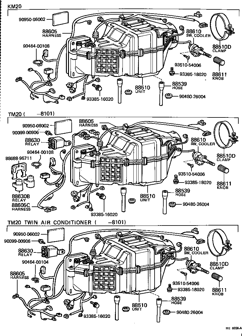 88605-95705 HARNESS SUB-ASSY, COOLER WIRING, NO.1 product image