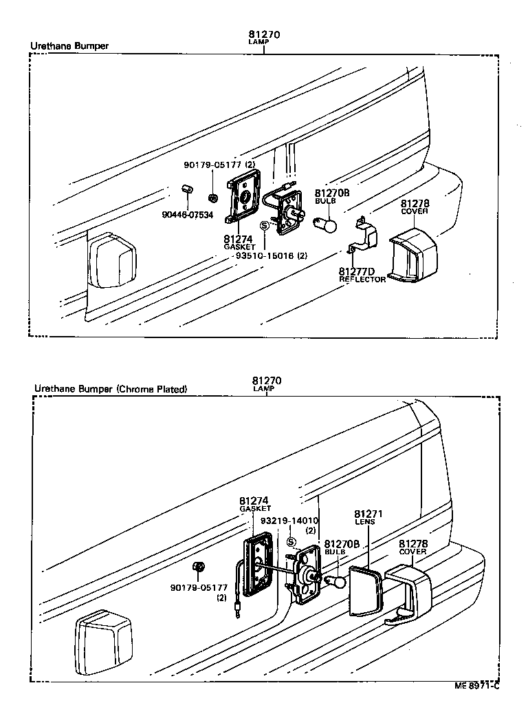 81275-13180 SOCKET AND WIRE, LICENSE PLATE LAMP product image
