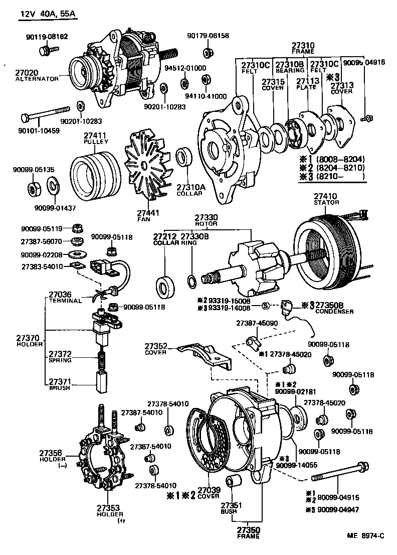 27020-68010 ALTERNATOR ASSY product image