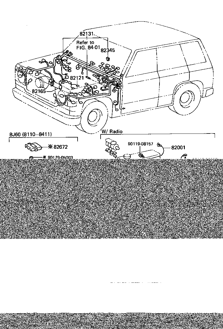 Toyota 82181-90A00 WIRE ASSY, LICENSE LAMP FEED
